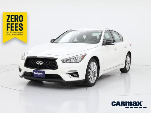 White 2021 INFINITI Q50 Luxe