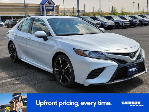 White 2019 Toyota Camry XSE