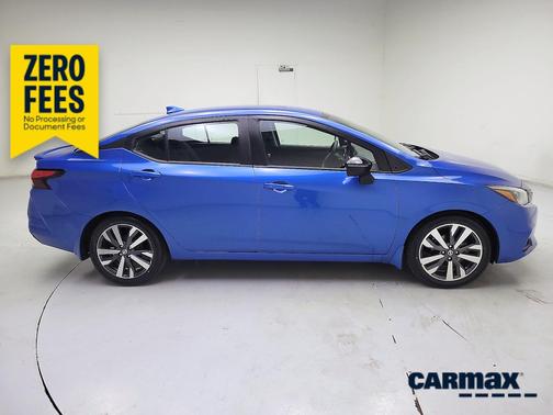 Blue 2021 Nissan Versa SR