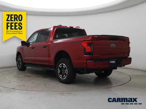Red 2023 Ford F-150 Lightning XLT