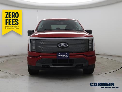 Red 2023 Ford F-150 Lightning XLT