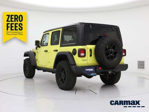 Yellow 2024 Jeep Wrangler 4xe Willy's