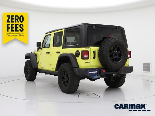 Yellow 2024 Jeep Wrangler 4xe Willy's
