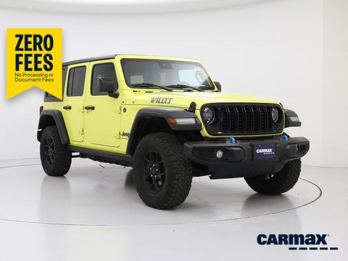 Yellow 2024 Jeep Wrangler 4xe Willy's