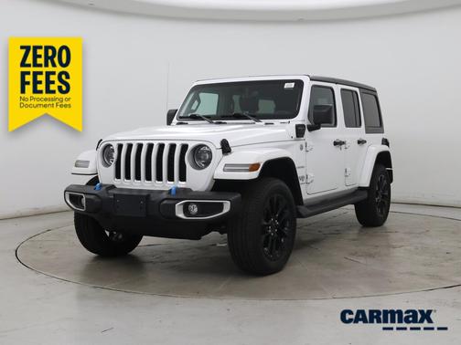 White 2023 Jeep Wrangler 4xe Unlimited Sahara