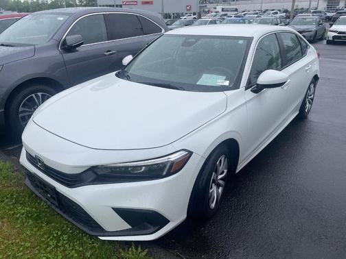 Platinum White Pearl 2023 Honda Civic LX