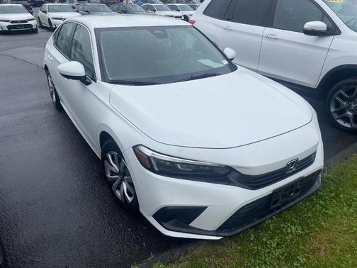 Platinum White Pearl 2023 Honda Civic LX