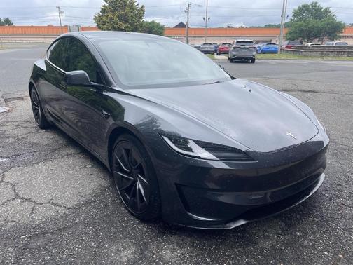 Stealth Gray 2025 Tesla Model 3 Long Range
