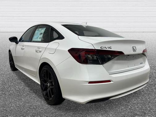 Platinum White Pearl 2026 Honda Civic Hybrid Sport