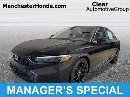 Crystal Black Pearl 2026 Honda Civic Sport