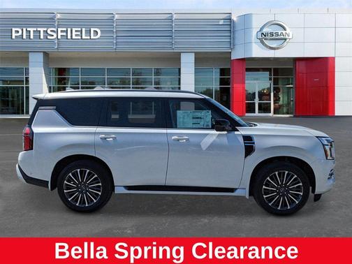 Everest White Pearl Tricoat 2025 Nissan Armada Platinum Reserve 4WD
