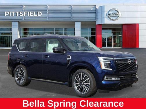 Deep Ocean Blue Pearl 2025 Nissan Armada Platinum Reserve 4WD