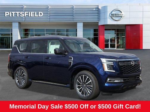 Deep Ocean Blue Pearl 2025 Nissan Armada Platinum Reserve 4WD