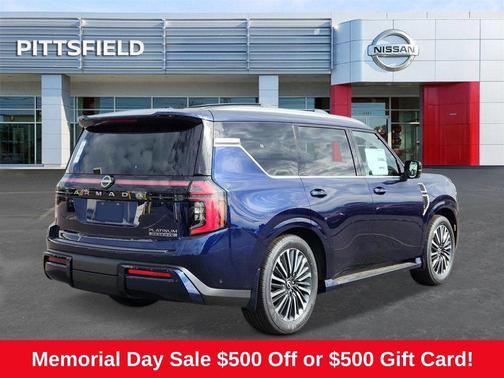 Deep Ocean Blue Pearl 2025 Nissan Armada Platinum Reserve 4WD