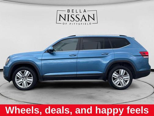 Blue 2019 Volkswagen Atlas 3.6L SE w/Technology