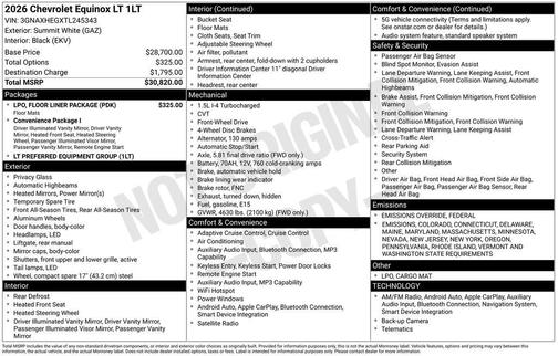 2026 Chevrolet Equinox 1LT