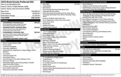 2025 Buick Envista Preferred FWD