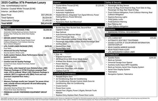 2025 Cadillac XT6 Premium Luxury AWD