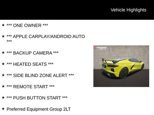 2023 Chevrolet Corvette Stingray w/2LT
