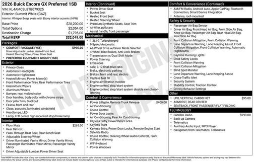 2026 Buick Encore GX Preferred