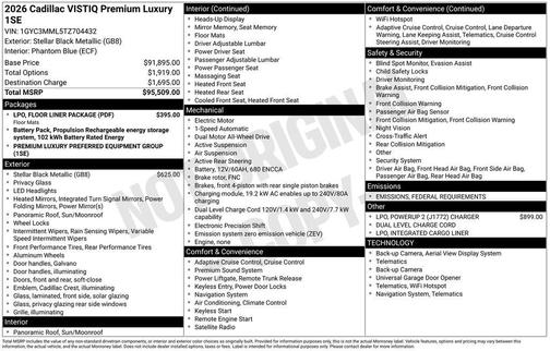 2026 Cadillac VISTIQ Premium Luxury