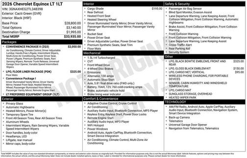 2026 Chevrolet Equinox 1LT
