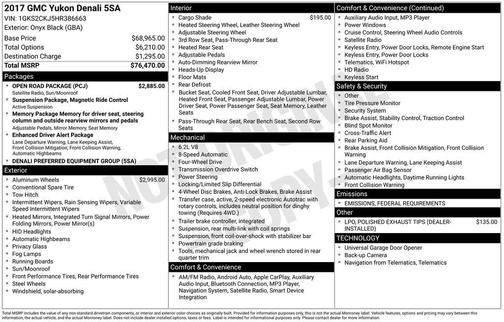 2017 GMC Yukon Denali