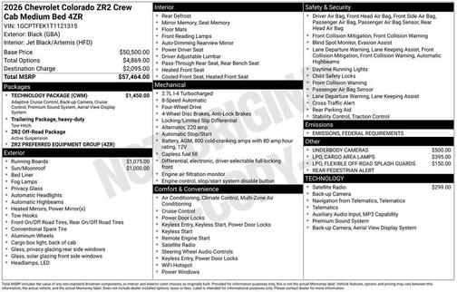 2026 Chevrolet Colorado ZR2