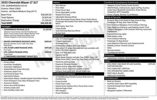 2025 Chevrolet Blazer 2LT