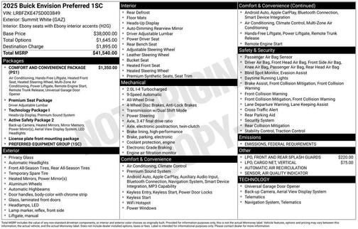 2025 Buick Envision Preferred AWD