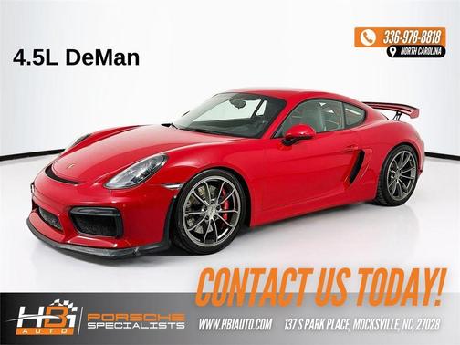 Carmine Red 2016 Porsche Cayman GT4