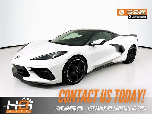 Arctic White 2020 Chevrolet Corvette Stingray w/3LT