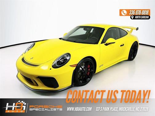 Racing Yellow 2018 Porsche 911 GT3