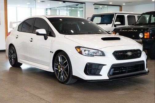 Crystal White Pearl 2020 Subaru WRX STI Limited w/Wing