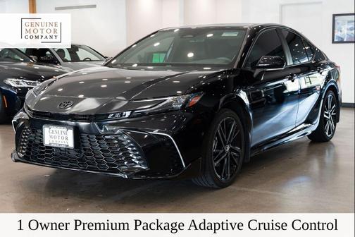 Midnight Black Metallic 2025 Toyota Camry XSE