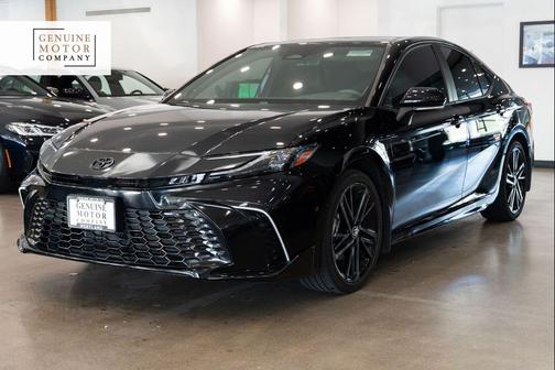 Midnight Black Metallic 2025 Toyota Camry XSE