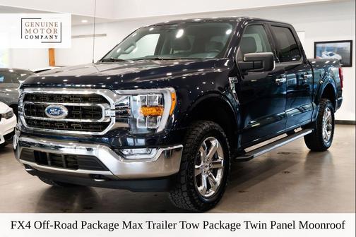 Antimatter Blue Metallic 2021 Ford F-150 XLT