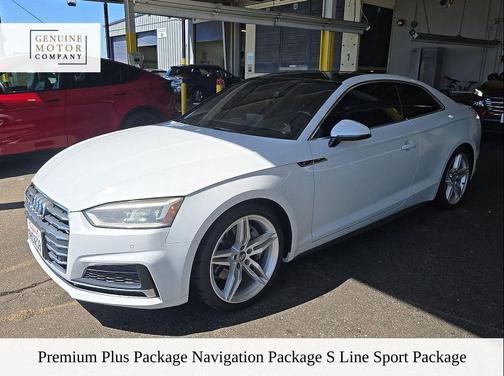 Glacier White 2018 Audi A5 2.0T Premium Plus