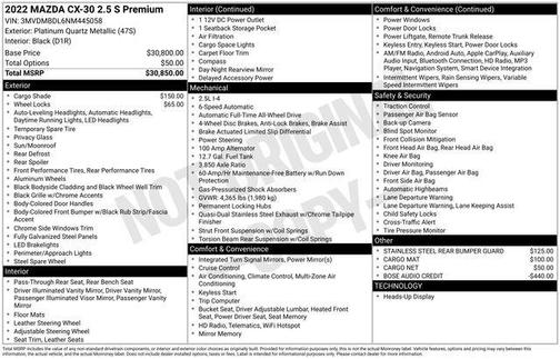 2022 Mazda CX-30 2.5 S Premium Package