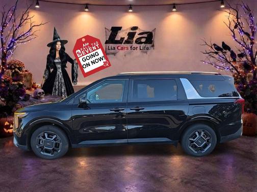 Aurora Black Pearl 2025 Kia Carnival Hybrid EX