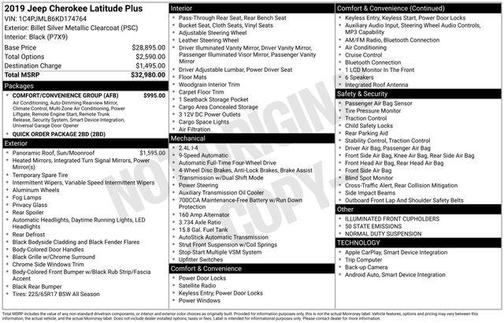 2019 Jeep Cherokee Latitude Plus