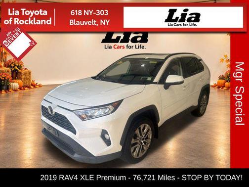 Super White 2019 Toyota RAV4 XLE Premium