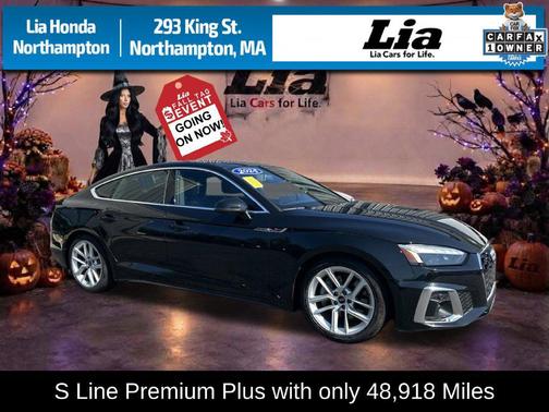 Mythos Black Metallic 2024 Audi A5 Sportback 45 S Line Premium Plus