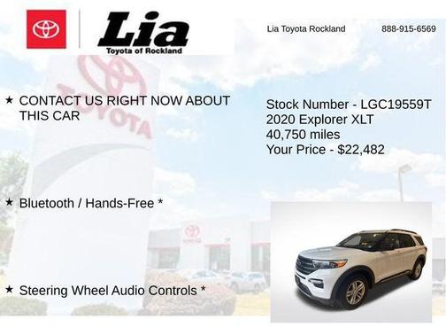 Oxford White 2020 Ford Explorer XLT