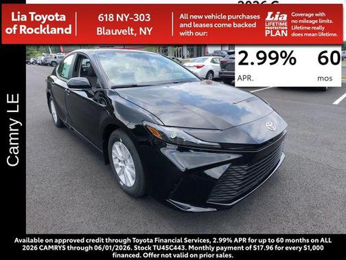 Midnight Black 2026 Toyota Camry LE