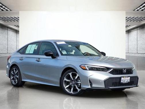 Solar Silver Metallic 2025 Honda Civic TOURING