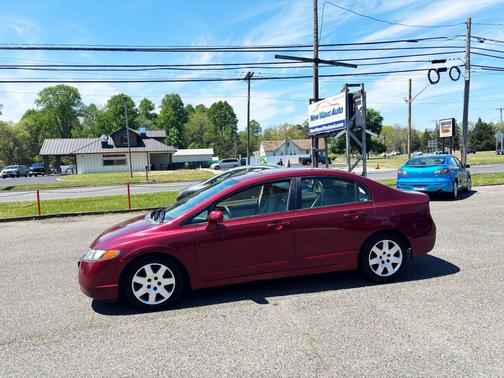 Red 2008 Honda Civic LX