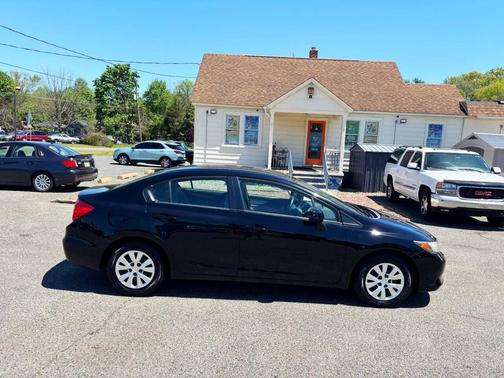 Black 2012 Honda Civic LX