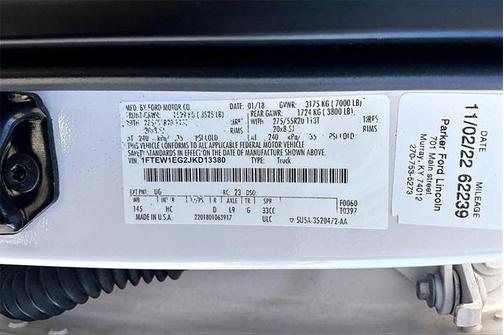 2018 Ford F-150 Lariat