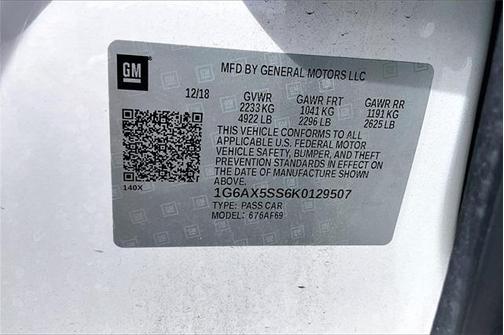 2019 Cadillac CTS 3.6L Luxury